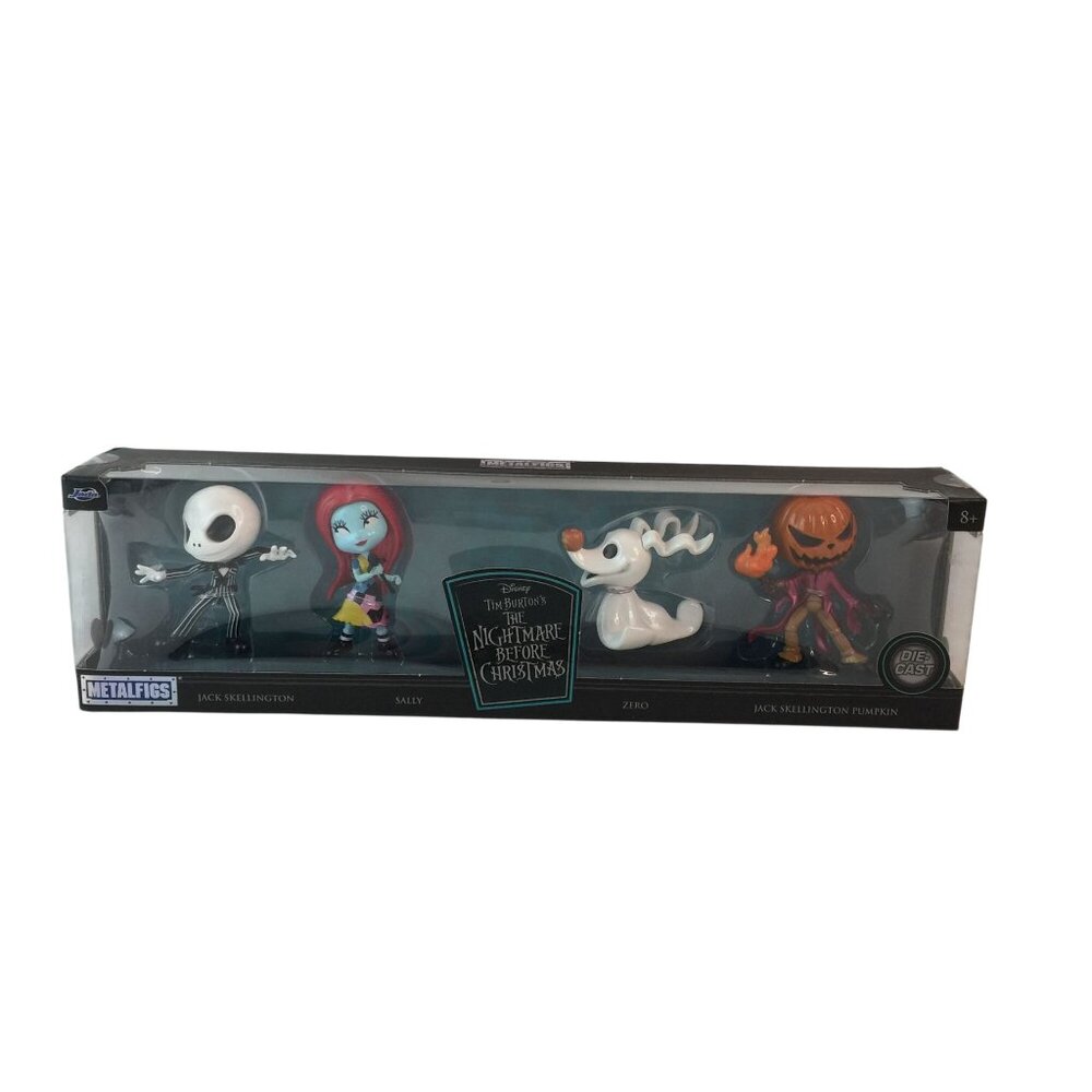 Jada Metalfigs Nightmare Before Christmas Diecast Jack Sally Zero Pumpkin 4 Pack